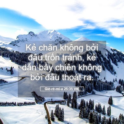 Picture 05 - Giê-rê-mi-a 25:35 VIE - Kẻ chăn không bởi đâu trốn tránh, kẻ - Bible Verse Picture
