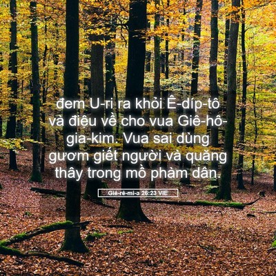 Picture 05 - Giê-rê-mi-a 26:23 VIE - đem U-ri ra khỏi Ê-díp-tô và điệu về - Bible Verse Picture
