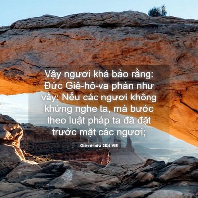 Picture 05 - Giê-rê-mi-a 26:4 VIE - Vậy ngươi khá bảo rằng: Đức - Bible Verse Picture