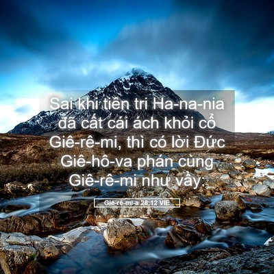 Picture 05 - Giê-rê-mi-a 28:12 VIE - Sai khi tiên tri Ha-na-nia đã cất cái ách - Bible Verse Picture