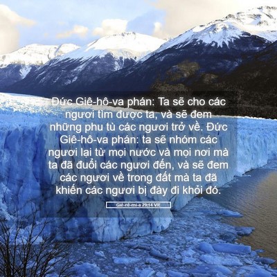 Picture 05 - Giê-rê-mi-a 29:14 VIE - Đức Giê-hô-va phán: Ta sẽ cho các - Bible Verse Picture