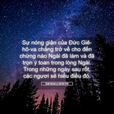 Picture 05 - Giê-rê-mi-a 30:24 VIE - Sự nóng giận của Đức Giê-hô-va - Bible Verse Picture