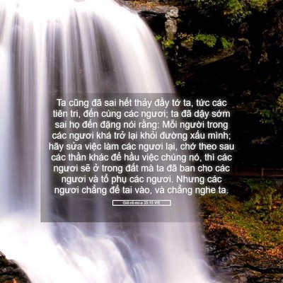 Picture 05 - Giê-rê-mi-a 35:15 VIE - Ta cũng đã sai hết thảy đầy tớ ta, - Bible Verse Picture