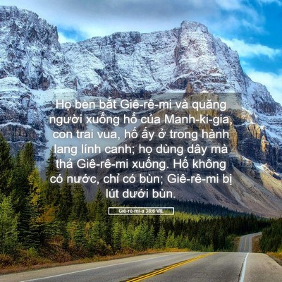 Picture 05 - Giê-rê-mi-a 38:6 VIE - Họ bèn bắt Giê-rê-mi và quăng người - Bible Verse Picture