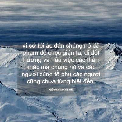 Picture 05 - Giê-rê-mi-a 44:3 VIE - vì cớ tội ác dân chúng nó đã phạm - Bible Verse Picture