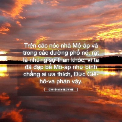 Picture 05 - Giê-rê-mi-a 48:38 VIE - Trên các nóc nhà Mô-áp và trong các - Bible Verse Picture