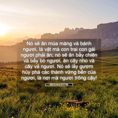 Picture 05 - Giê-rê-mi-a 5:17 VIE - Nó sẽ ăn mùa màng và bánh ngươi, là - Bible Verse Picture