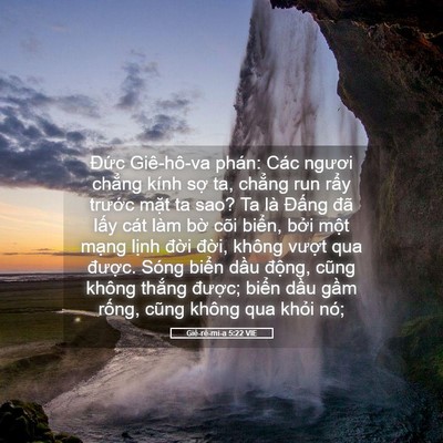 Picture 05 - Giê-rê-mi-a 5:22 VIE - Đức Giê-hô-va phán: Các ngươi chẳng - Bible Verse Picture