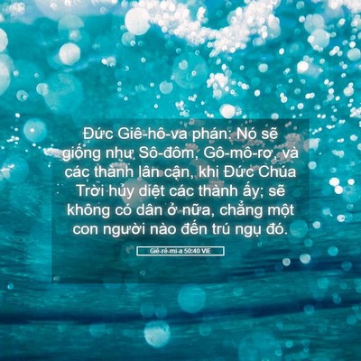 Picture 05 - Giê-rê-mi-a 50:40 VIE - Đức Giê-hô-va phán: Nó sẽ giống như - Bible Verse Picture