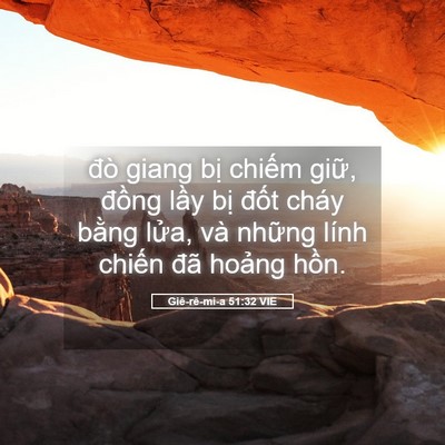 Picture 05 - Giê-rê-mi-a 51:32 VIE - đò giang bị chiếm giữ, đồng lầy bị - Bible Verse Picture