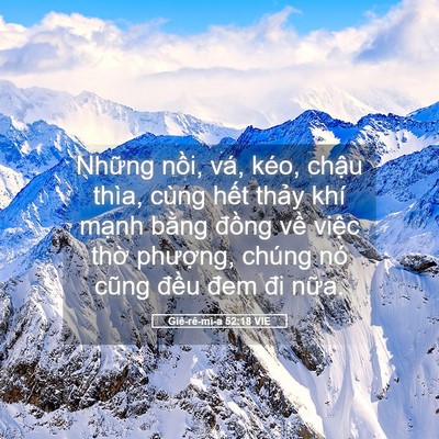 Picture 05 - Giê-rê-mi-a 52:18 VIE - Những nồi, vá, kéo, chậu thìa, cùng - Bible Verse Picture