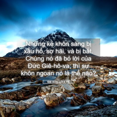 Picture 05 - Giê-rê-mi-a 8:9 VIE - Những kẻ khôn sáng bị xấu hổ, sợ - Bible Verse Picture