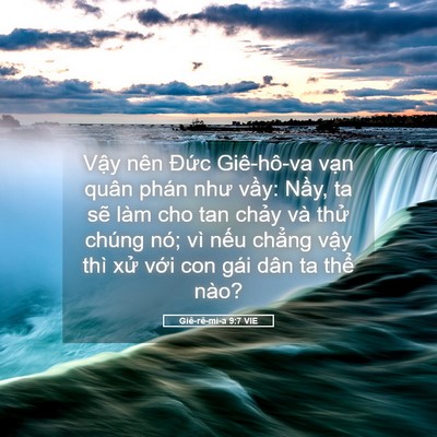 Picture 05 - Giê-rê-mi-a 9:7 VIE - Vậy nên Đức Giê-hô-va vạn quân phán - Bible Verse Picture