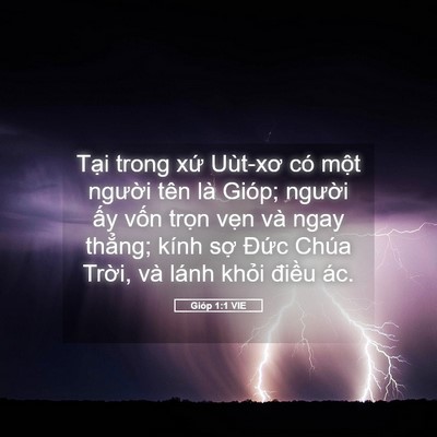 Picture 05 - Gióp 1:1 VIE - Tại trong xứ Uùt-xơ có một người tên - Bible Verse Picture