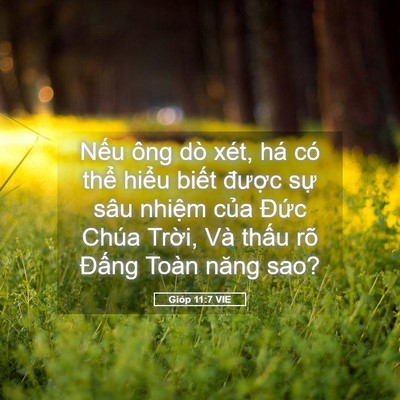 Picture 05 - Gióp 11:7 VIE - Nếu ông dò xét, há có thể hiểu biết - Bible Verse Picture