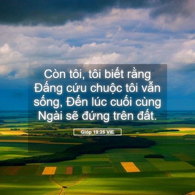 Picture 05 - Gióp 19:25 VIE - Còn tôi, tôi biết rằng Đấng cứu - Bible Verse Picture