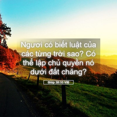 Picture 05 - Gióp 38:33 VIE - Ngươi có biết luật của các từng - Bible Verse Picture