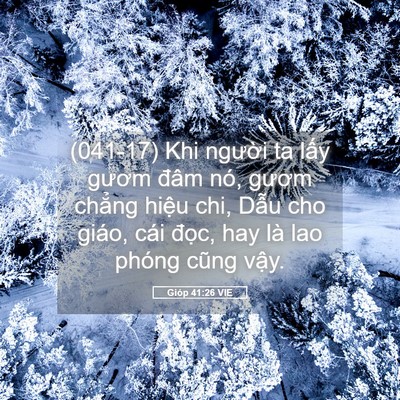 Picture 05 - Gióp 41:26 VIE - (041-17) Khi người ta lấy gươm đâm nó, - Bible Verse Picture