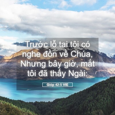 Picture 05 - Gióp 42:5 VIE - Trước lỗ tai tôi có nghe đồn về - Bible Verse Picture