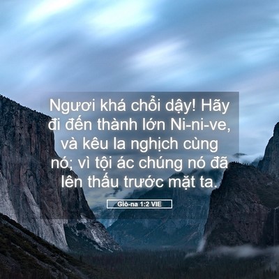 Picture 05 - Giô-na 1:2 VIE - Ngươi khá chổi dậy! Hãy đi đến thành - Bible Verse Picture
