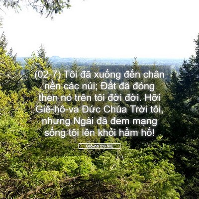 Picture 05 - Giô-na 2:6 VIE - (02-7) Tôi đã xuống đến chân nền các - Bible Verse Picture