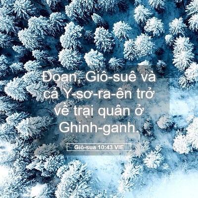 Picture 05 - Giô-sua 10:43 VIE - Đoạn, Giô-suê và cả Y-sơ-ra-ên trở - Bible Verse Picture