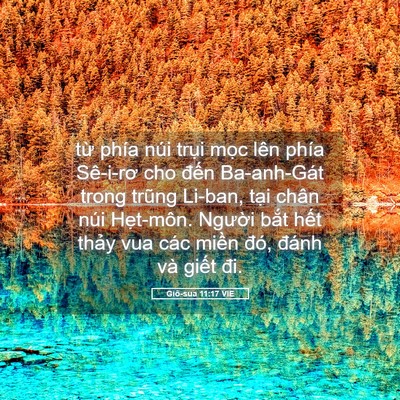 Picture 05 - Giô-sua 11:17 VIE - từ phía núi trụi mọc lên phía Sê-i-rơ - Bible Verse Picture