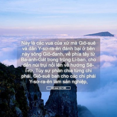 Picture 05 - Giô-sua 12:7 VIE - Này là các vua của xứ mà Giô-suê và - Bible Verse Picture