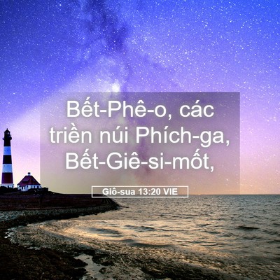 Picture 05 - Giô-sua 13:20 VIE - Bết-Phê-o, các triền núi Phích-ga, - Bible Verse Picture