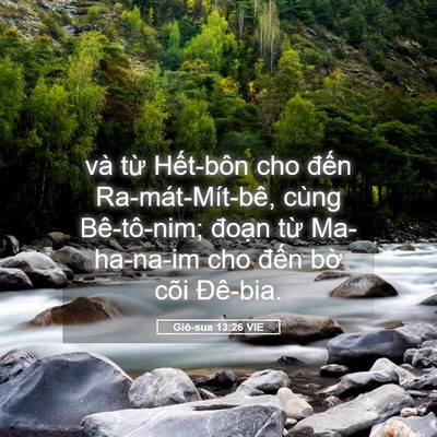 Picture 05 - Giô-sua 13:26 VIE - và từ Hết-bôn cho đến Ra-mát-Mít-bê, - Bible Verse Picture