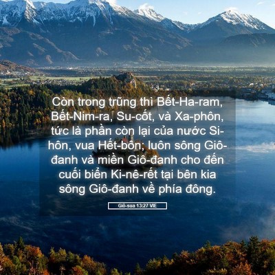 Picture 05 - Giô-sua 13:27 VIE - Còn trong trũng thì Bết-Ha-ram, - Bible Verse Picture