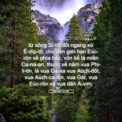 Picture 05 - Giô-sua 13:3 VIE - từ sông Si-cô đối ngang xứ Ê-díp-tô, - Bible Verse Picture