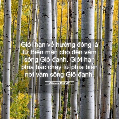 Picture 05 - Giô-sua 15:5 VIE - Giới hạn về hướng đông là từ Biển - Bible Verse Picture