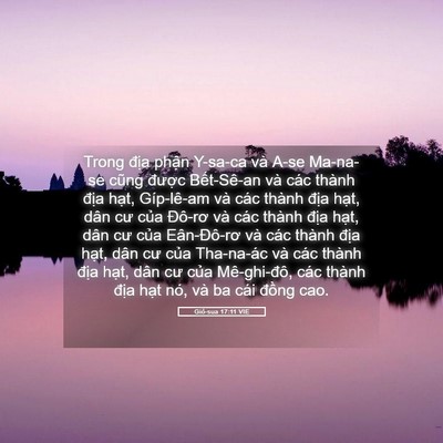 Picture 05 - Giô-sua 17:11 VIE - Trong địa phận Y-sa-ca và A-se Ma-na-se - Bible Verse Picture
