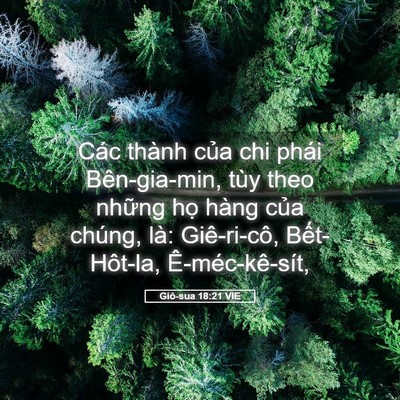 Picture 05 - Giô-sua 18:21 VIE - Các thành của chi phái Bên-gia-min, tùy - Bible Verse Picture