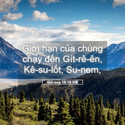 Picture 05 - Giô-sua 19:18 VIE - Giới hạn của chúng chạy đến - Bible Verse Picture