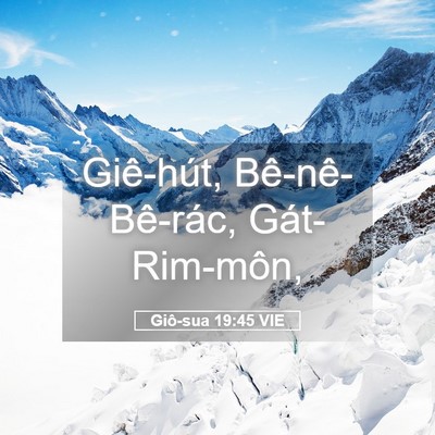 Picture 05 - Giô-sua 19:45 VIE - Giê-hút, Bê-nê-Bê-rác, - Bible Verse Picture