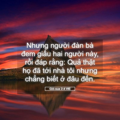 Picture 05 - Giô-sua 2:4 VIE - Nhưng người đàn bà đem giấu hai - Bible Verse Picture