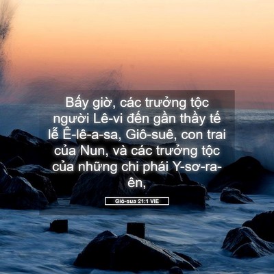 Picture 05 - Giô-sua 21:1 VIE - Bấy giờ, các trưởng tộc người Lê-vi - Bible Verse Picture