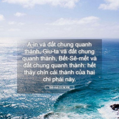 Picture 05 - Giô-sua 21:16 VIE - A-in và đất chung quanh thành, Giu-ta và - Bible Verse Picture