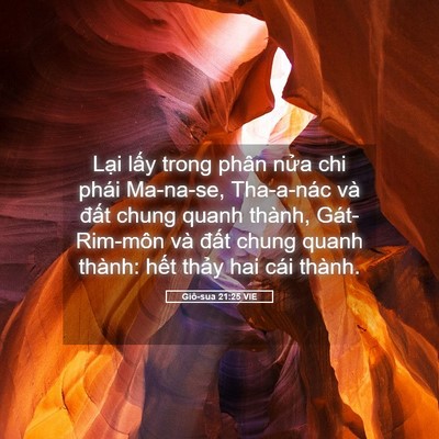 Picture 05 - Giô-sua 21:25 VIE - Lại lấy trong phân nửa chi phái Ma-na-se, - Bible Verse Picture