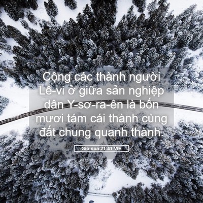 Picture 05 - Giô-sua 21:41 VIE - Cộng các thành người Lê-vi ở giữa - Bible Verse Picture