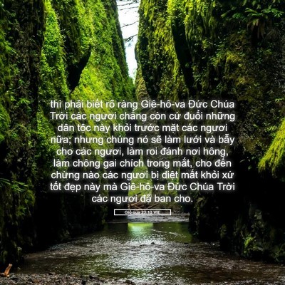 Picture 05 - Giô-sua 23:13 VIE - thì phải biết rõ ràng Giê-hô-va Đức - Bible Verse Picture