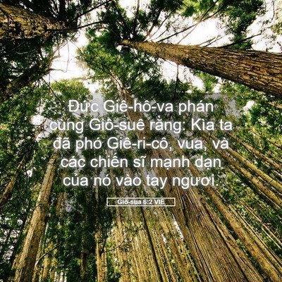 Picture 05 - Giô-sua 6:2 VIE - Đức Giê-hô-va phán cùng Giô-suê rằng: - Bible Verse Picture