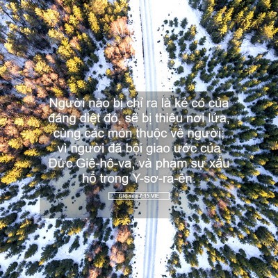 Picture 05 - Giô-sua 7:15 VIE - Người nào bị chỉ ra là kẻ có của - Bible Verse Picture
