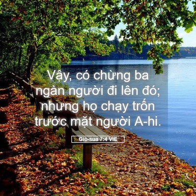 Picture 05 - Giô-sua 7:4 VIE - Vậy, có chừng ba ngàn người đi lên - Bible Verse Picture