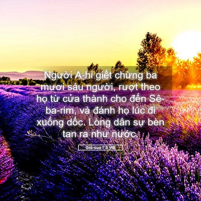 Picture 05 - Giô-sua 7:5 VIE - Người A-hi giết chừng ba mươi sáu - Bible Verse Picture