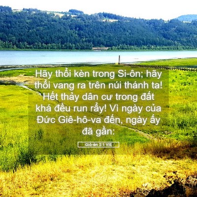 Picture 05 - Giô-ên 2:1 VIE - Hãy thổi kèn trong Si-ôn; hãy thổi vang - Bible Verse Picture