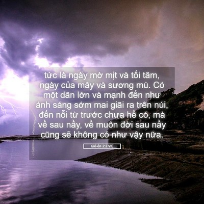 Picture 05 - Giô-ên 2:2 VIE - tức là ngày mờ mịt và tối tăm, ngày - Bible Verse Picture