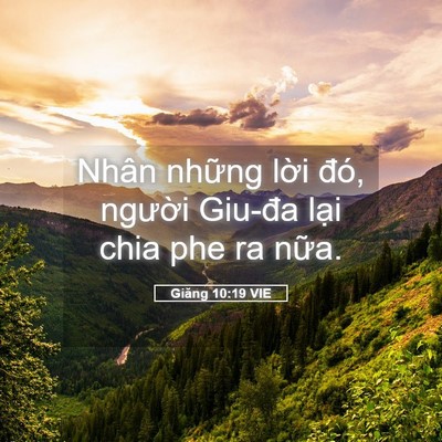 Picture 05 - Giăng 10:19 VIE - Nhân những lời đó, người Giu-đa lại - Bible Verse Picture